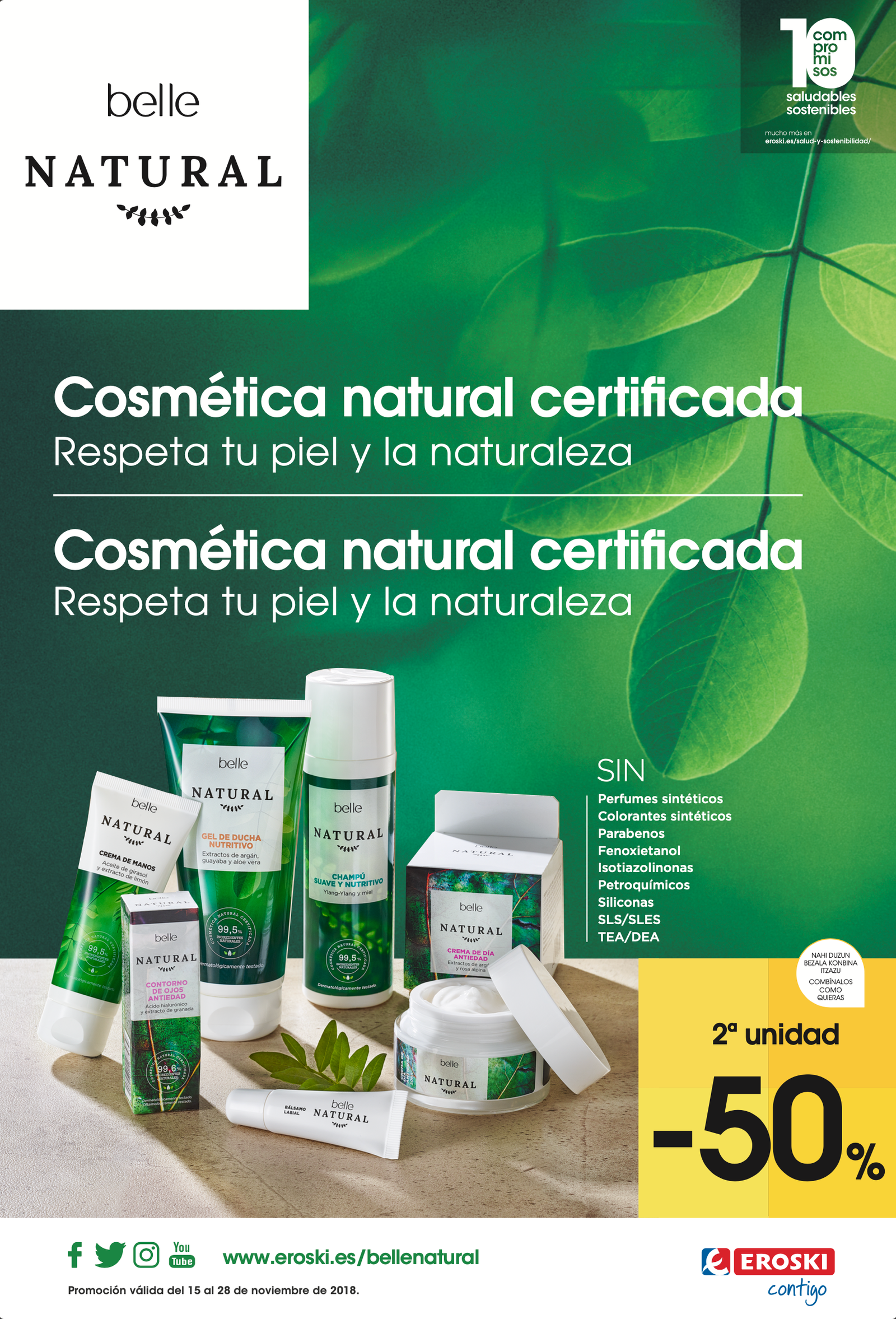productos de cosmética Eroski