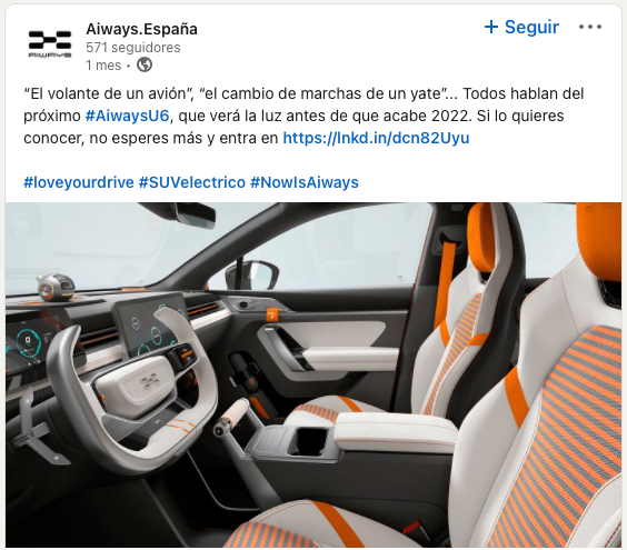 Imagen de un prototipo de AiwaysU6